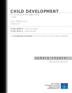 CHILD DEVELOPMENT - Pearson