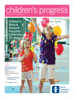 Childrens Miracle Network Hospitals Celebrates 30 Years! - Akron