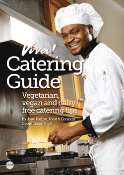 Catering Guide - Vegan Recipe Club