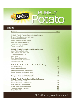 Purely Potato Recipes - McCain