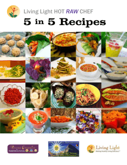 Living Light HOT RAW CHEF 5 Recipes In