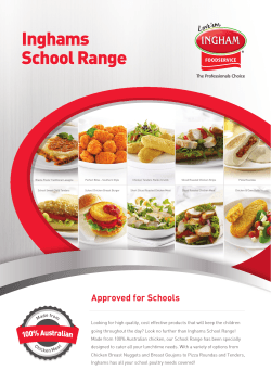 School Brochure - Inghams Enterprises