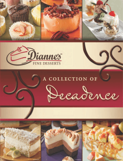 Download Our Product Catalogue - Diannes Fine Desserts