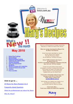 Margs Nu Wave Oven Recipes - TVSN