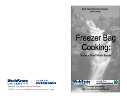 Freezer Bag Recipes - Troop 61