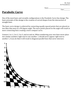 Parabolic Curve Worksheet - Mr. Chads IB Art Room