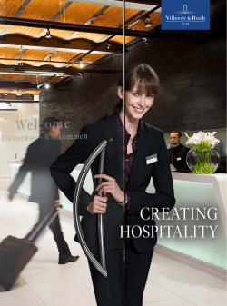 Creating Hospitality - Villeroy Boch