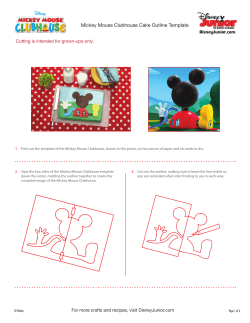 Mickey Mouse Clubhouse Cake Outline Template