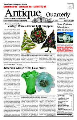 Vintage Wares Attract Gift Shoppers Jefferson Glass Offers Case Study