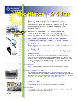 The History of Solar - Office of Energy Efficiency Renewable Energy