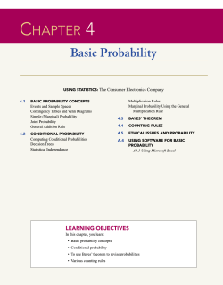 CHAPTER 4 Basic Probability