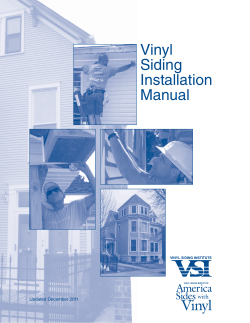Vinyl Siding Installation Manual - ProVia