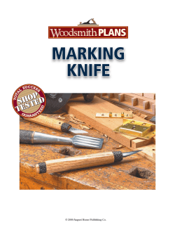 MARKING KNIFE - Woodsmith Shop