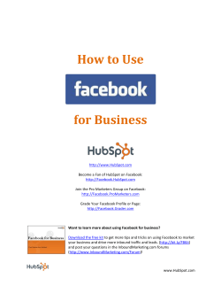 How to Use Facebook for Business - HubSpot