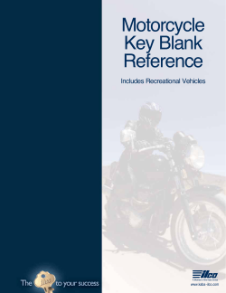 Motorcycle Key Blank Reference - Kaba Ilco