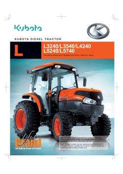 Kubota L40 Brochure