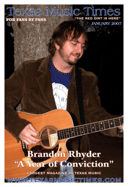 Brandon Rhyder “A Year of Conviction” - Americana Music Times