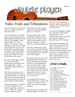 Video Trials and Tribulations - Tricorn Publications