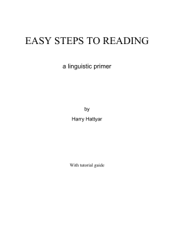 EASY STEPS TO READING - Don Potter.net Wide Interest Website