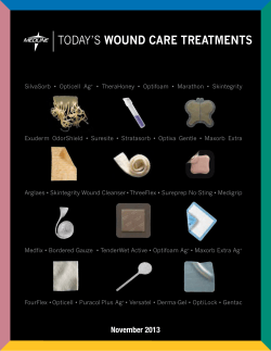 TODAYS WOUND CARE TREATMENTS - Medline Industries, Inc.