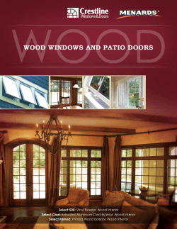 wood windows and patio doors - Crestline Windows