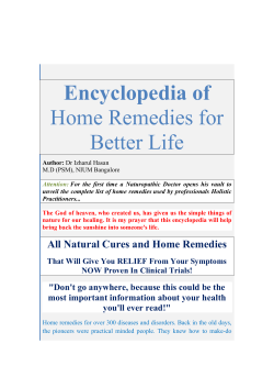 Encyclopedia of home remedies for better life - Academic eBook