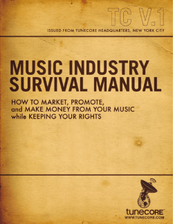Music Industry Survival Manual.pdf - TuneCore