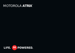 ATRIX 4G - User Guide - Motorola Support