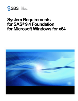 System Requirements--SAS 9.4 Foundation for Microsoft Windows