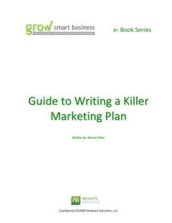 Guide to Writing a Killer Marketing Plan - Nevada Small Business