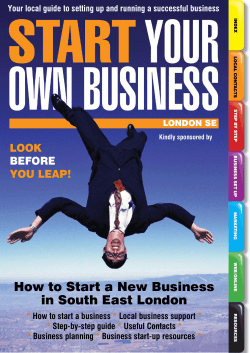 How to Start a New Business in South East London - Start Your Own