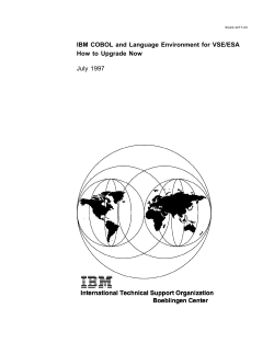 IBM COBOL and Language Environment for VSE/ESA How to