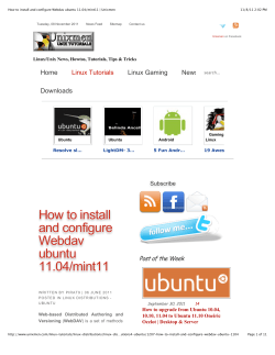 How to install and configure Webdav ubuntu 11.04/mint11 - Eagos