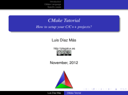 CMake Tutorial - How to setup your C/C++ projects? - La plaga tux