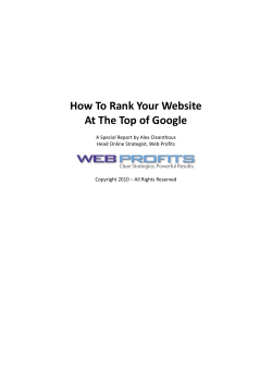 How To Rank Your Website At The Top of Google - Riavon Enterprises