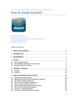 How To Install Jtouch25 - Pro-Solution TM