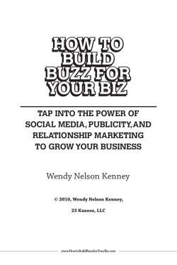 How to Build Buzz for Your Biz6.indd - 23 Kazoos