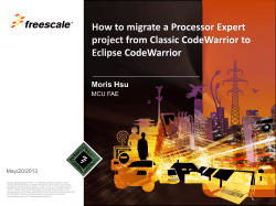 How to solve PE bean migration for 56F84xxx in CodeWarrior V10.3