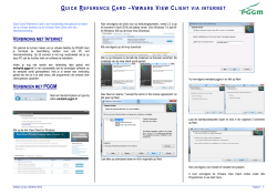 QRC - How to.. - VMware Horizon View - PGGM