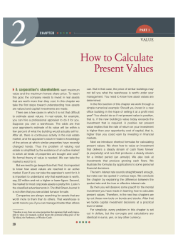 How to Calculate Present Values - Financial  Managerial Accounting