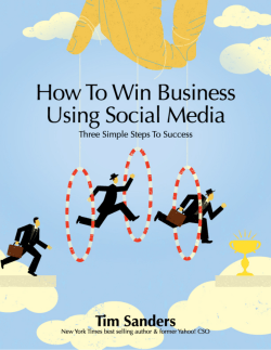 How To Win Business Using Social Media - Sanders Says