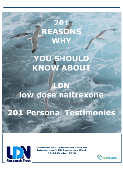 201 REASONS WHY YOU SHOULD KNOW ABOUT LDN low dose