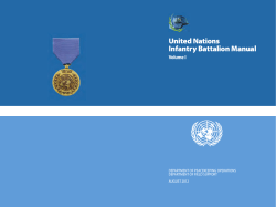 United Nations Infantry Battalion Manual