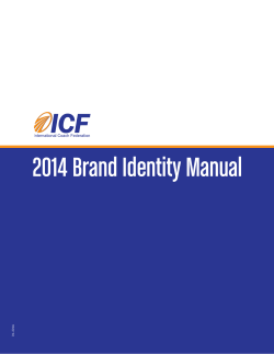 2014 Brand Identity Manual - ICF Coach Klub