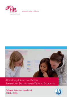 Heidelberg International School International Baccalaureate