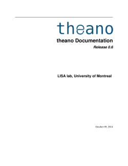 theano Documentation - Read the Docs