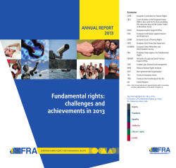 Fundamental rights: challenges and achievements in 2013 - Annual