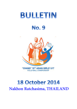Nakhon Ratchasima, THAILAND - Asian Volleyball Confederation