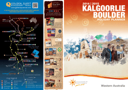 KBPG Holiday Planner 2014 - Australias Golden Outback