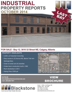 For Lease - BLACKSTONE Commercial Calgary